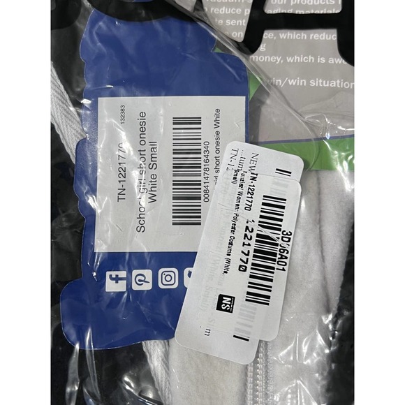 Funziez! School Girl Short Onesie Pajama - Black and Red S - Picture 4 of 4